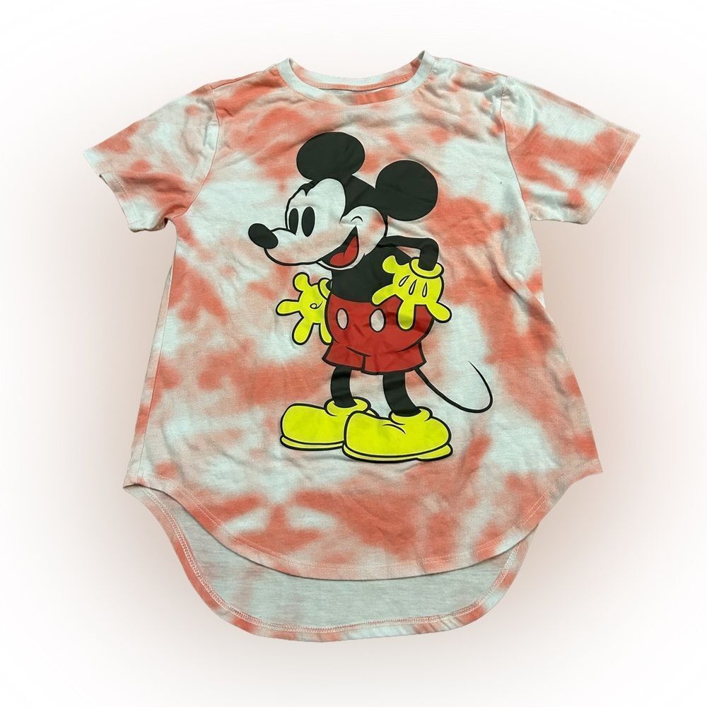 Juniors Disney Mickey Mouse Tie-dye T-shirt
